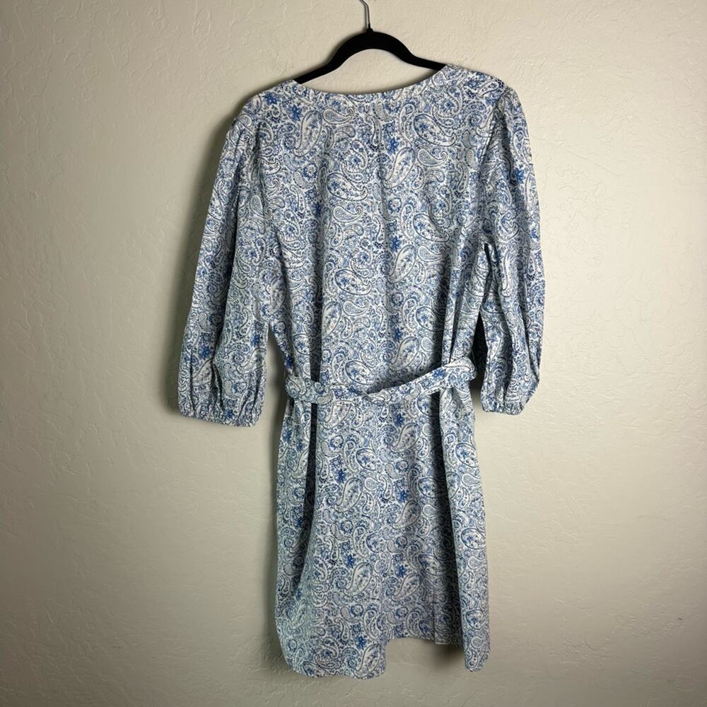 Talbots Poplin Shirtdress Dashing Paisley 18 NWT - Picture 8 of 13
